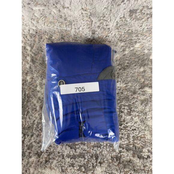 Marker Mens Size L Sleeveless Vest Jacket Blue Button Zip Pockets Outdoor Lined - Picture 10 of 10